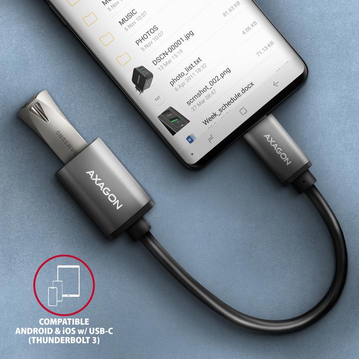 Productafbeelding Axagon USB type C - USB A (0.20 m, USB 3.2 Gen 1)