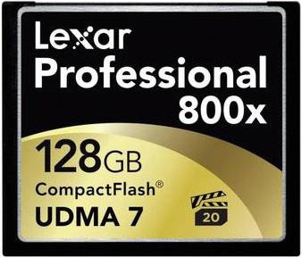 Image du produit Lexar Compact Flash, Professional UDMA7 800x (128 Go, CF)