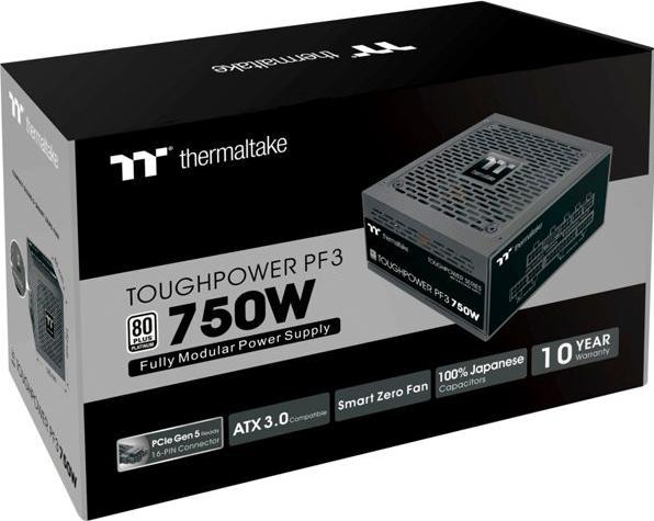 Immagine prodotto Thermaltake ToughPower PF3 750W Gen 5 Alimentatore ATX 3.0 80+ Platinum PCle 5.0 (750 W)
