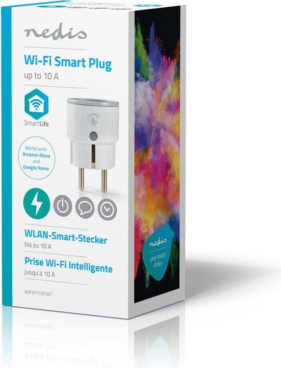 Actual product image Nedis WLAN Smartplug (WIFIP110FWT) - Energy monitoring, Schuko type F, 10 A