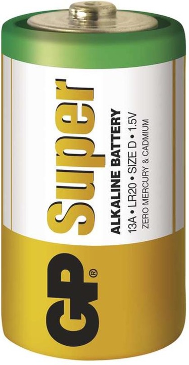 Produktbild GP Batteries Super (2 Stk., D, 1300 mAh)