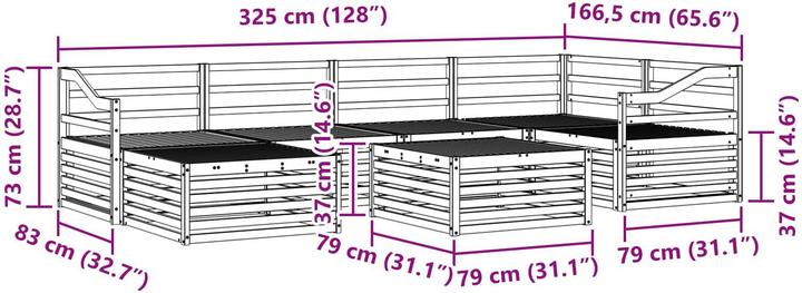 Produktbild vidaXL Outdoor-Sofa