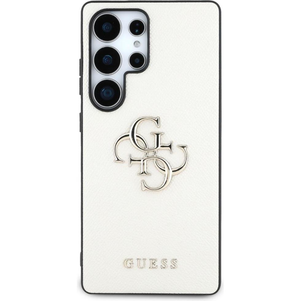 Thumbnail - Guess Etui Grained Big 4G Logo Small Classic Logo do Samsung Galaxy S25 Ultra beÅ¼owy (Samsung Galaxy S25 Ultra), Smartp...