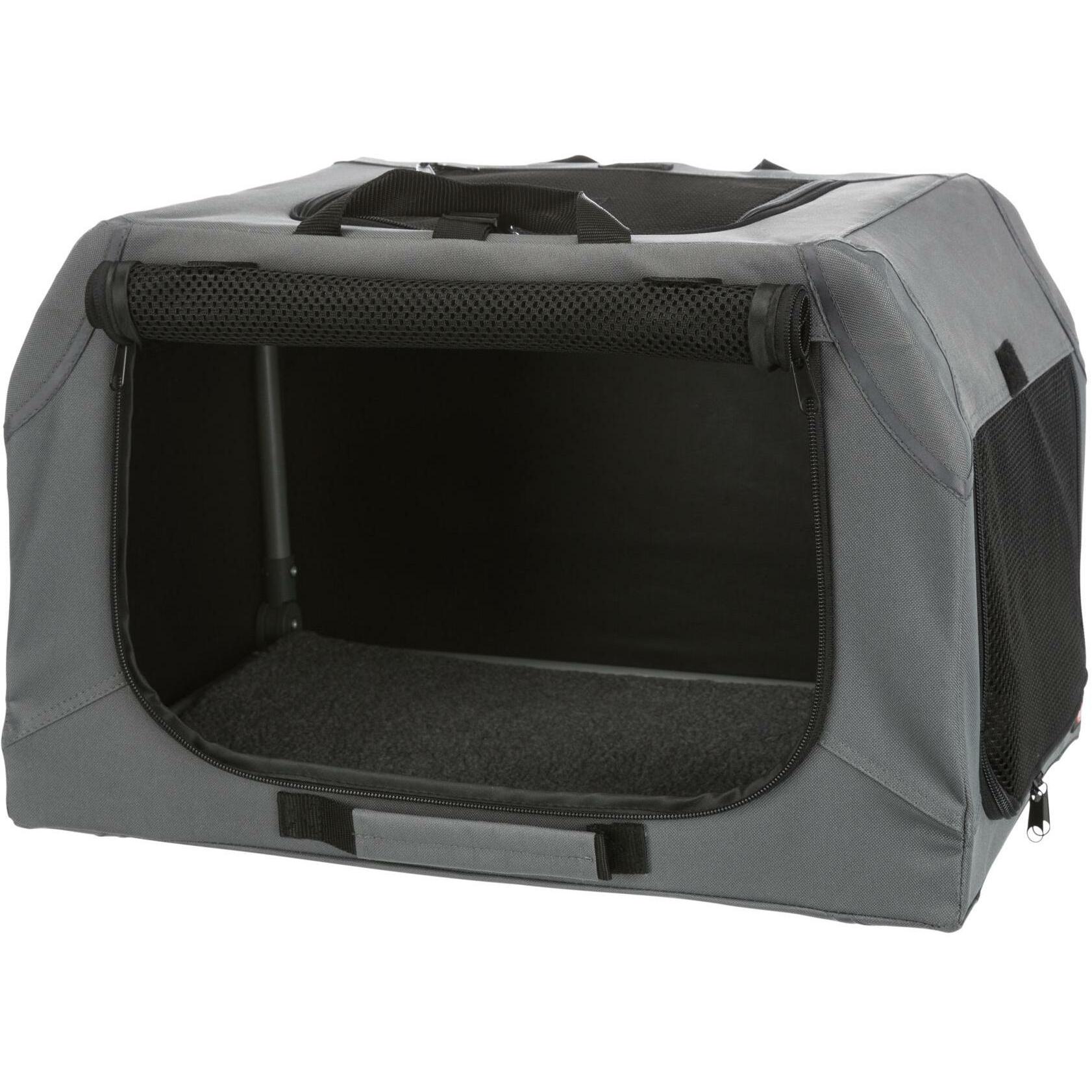 TRIXIE Caisse de transport pour chiens Easy Soft XS/S Gris