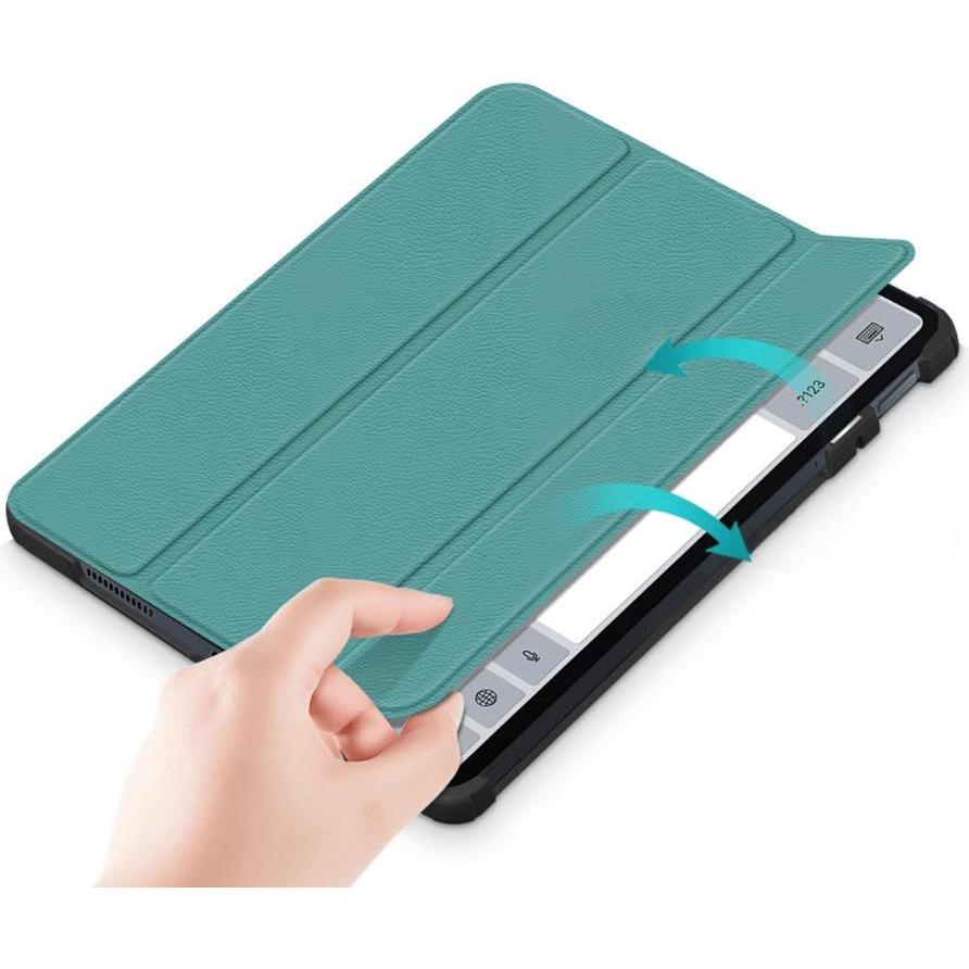 Thumbnail - Cover-Discount Xiaomi Pad 6 - Tri-fold Smart Case grün (Xiaomi Pad 6), Tablet Hülle, Grün
