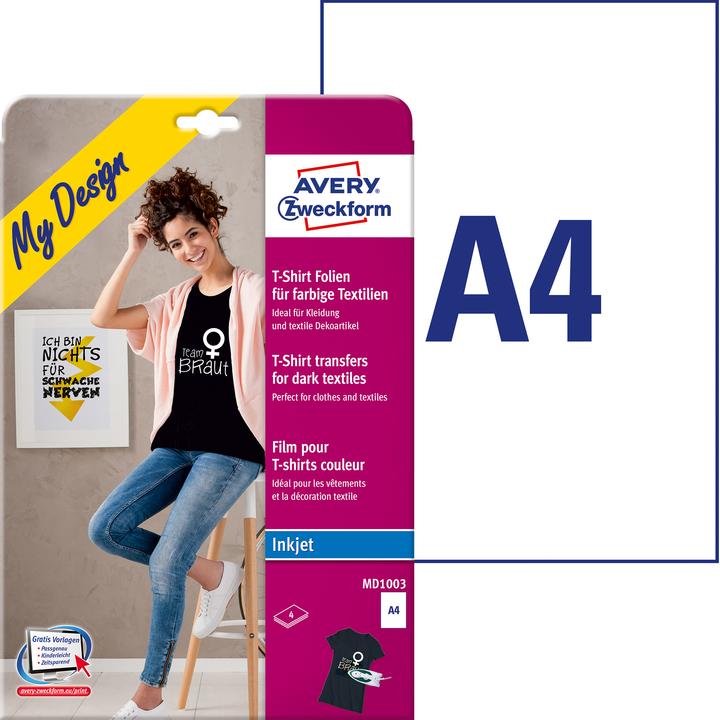 Productafbeelding Avery Textielfolie voor gekleurd textiel
