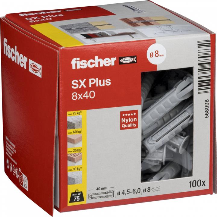 Actual product image Fischer Dübel SX Plus 8x40
