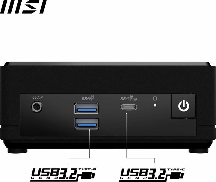 Produktbild MSI Cubi N ADL S-254AT /4GB/128GB SSD W11P (Intel N200, 4 GB, 128 GB, Intel UHD Graphics)