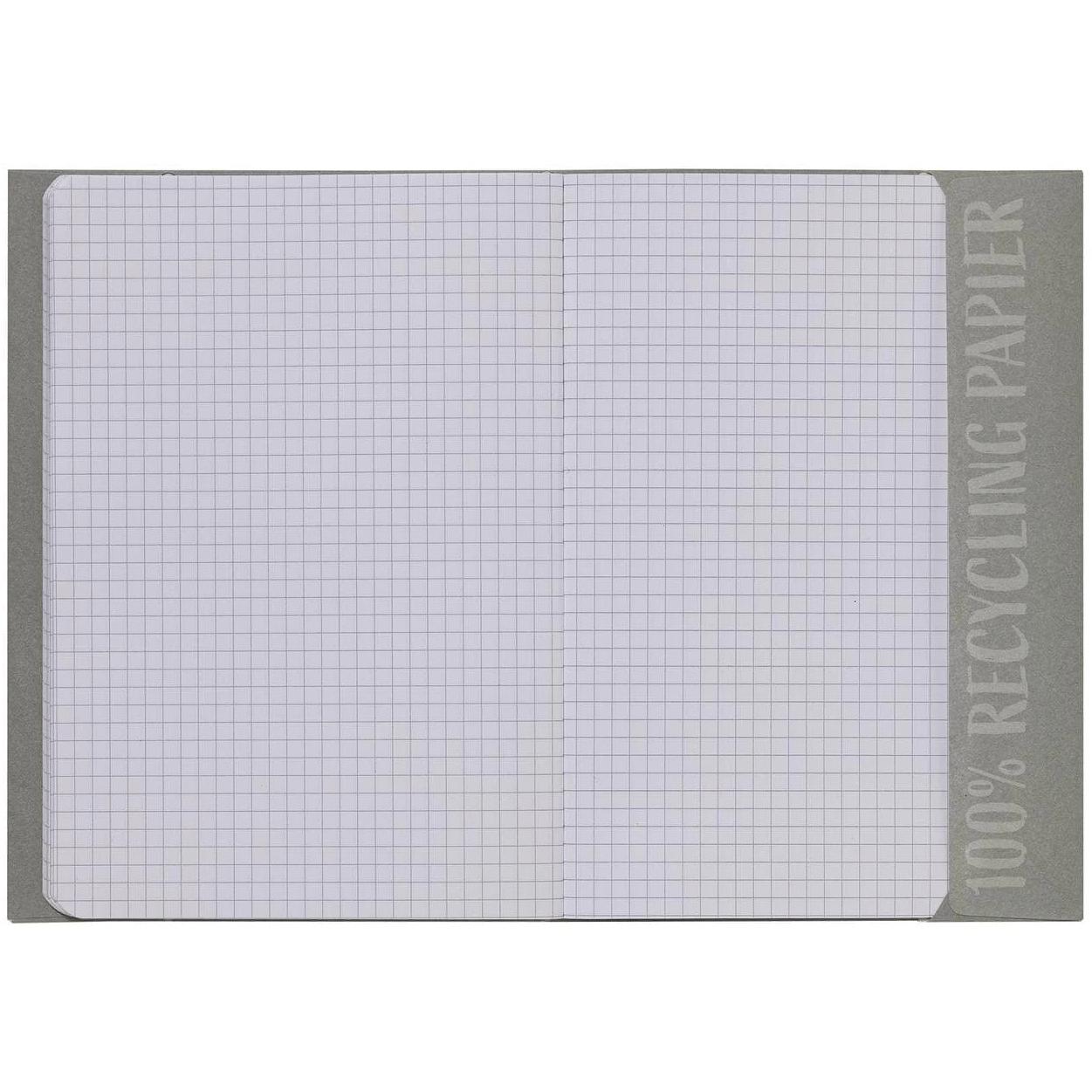 Herma, Heft + Block, Heftschoner Recycling, DIN A5, aus Papier, hellgrau mit Beschriftungsetikett, 100 % Altpapier (A5)