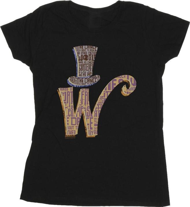 Produktbild Willy Wonka & the Chocolate Factory W Logo Hat TShirt (L)