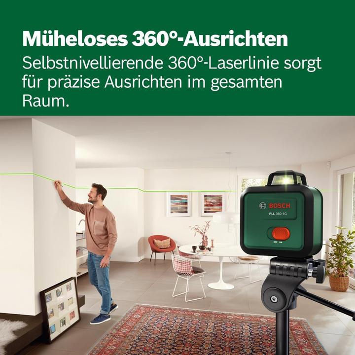 Produktbild Bosch Home & Garden Linienlaser PLL 360-1G, 1 x Akku BA 3.6V 2.0Ah