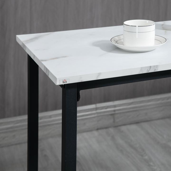 Image du produit Homcom Ensemble de tables de bar avec cadre en acier (100 x 40 x 90 cm)