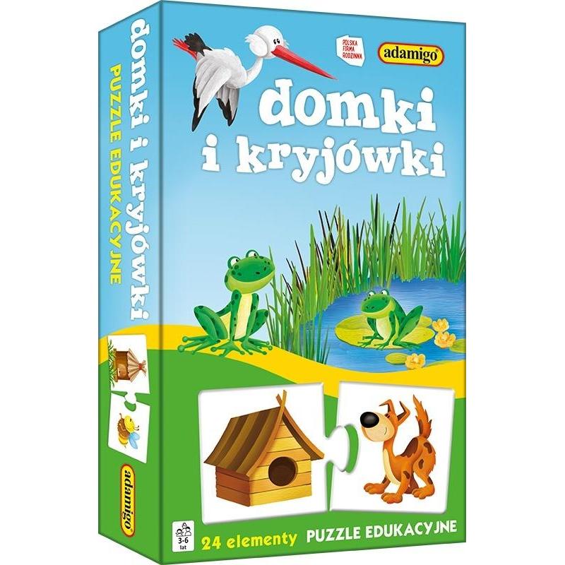 Adamigo Puzzle Eduk. Domki e Kryjówki (24 pezzi)