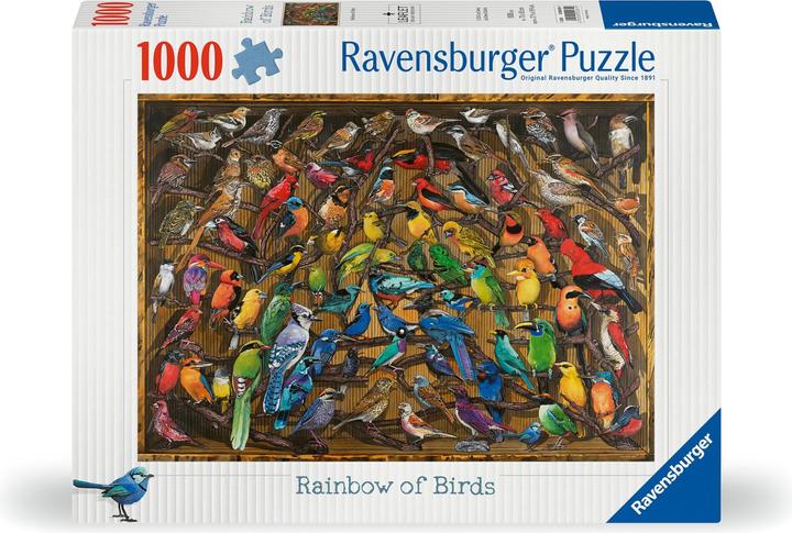 Actual product image Ravensburger Jigsaw Puzzle - Rainbow of Birds 1000p (12000281) (1000 pieces)