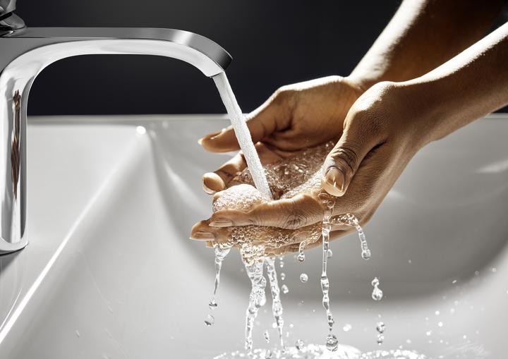 Produktbild hansgrohe Vivenis Waschtischmischer 110 (chrom) mit Ablaufgarnitur