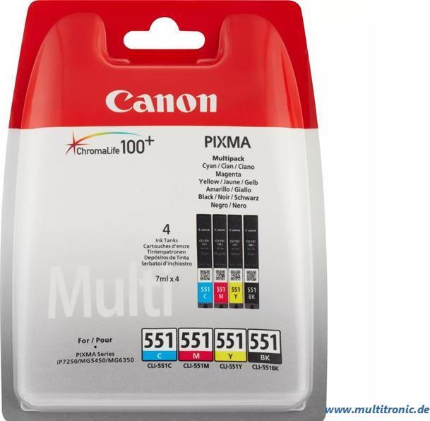 Actual product image Canon Cli-551 (M, FC, Y, C)