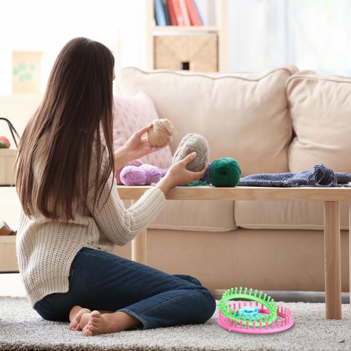 Actual product image Relaxdays Knitting ring set