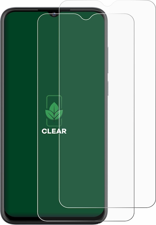 Actual product image ScreenLeaf Protective film sustainable screen protector Display protection film Clear Transparent (2 Piece, ZTE Blade A53 Pro)