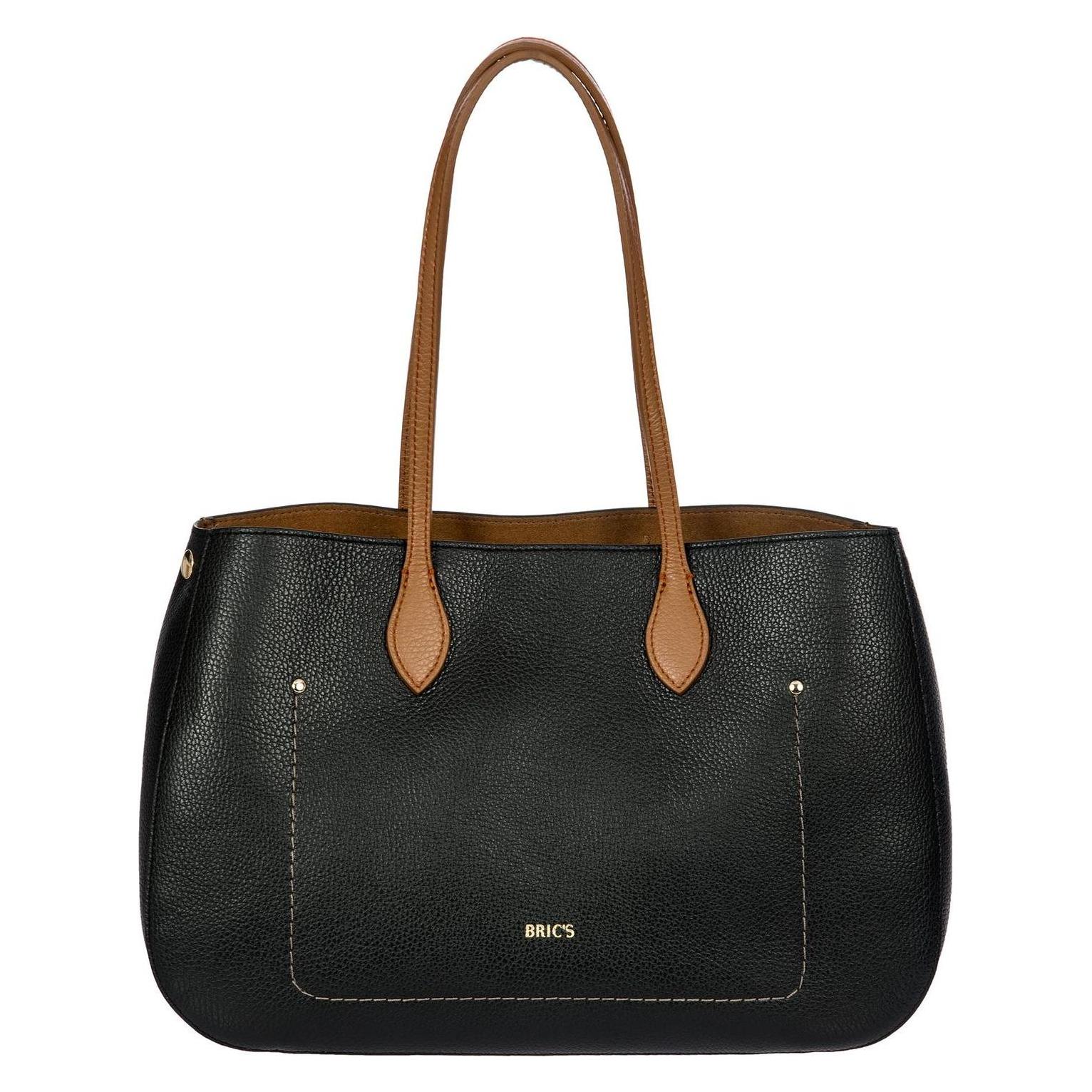 Brics, Damen, Handtasche, Gondola Lavanda Bag, Schwarz, Braun