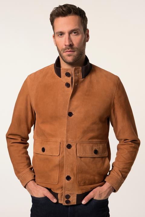 Immagine prodotto JP1880 Giacca in nappa d'agnello con colletto e applicazione sul retro, fino alla tg. 7XL (6XL)