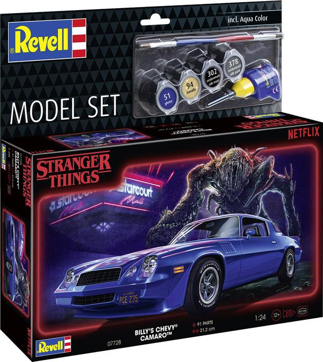 Actual product image Revell Model Set Stranger Things Chevy Camaro Z/28