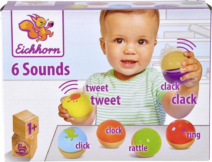 Produktbild Eichhorn Houten Muziekballen, 6st. (Deutsch)