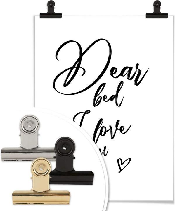 Actual product image Trenddeko Dear bed I love you (60 x 80 cm)