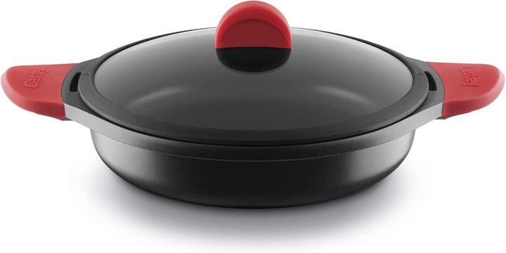 Actual product image Castey flat casserole with handles for induction (Frying pan, Aluminium, Stainless steel)