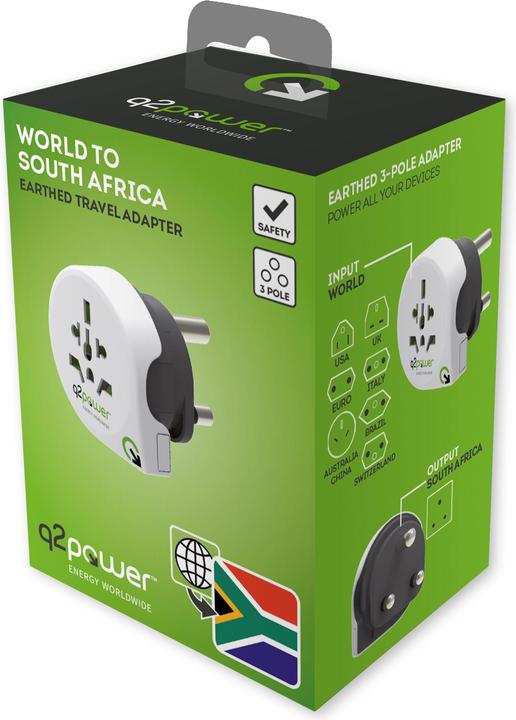 Produktbild Q2 Power Reiseadapter Welt nach Süd Afrika