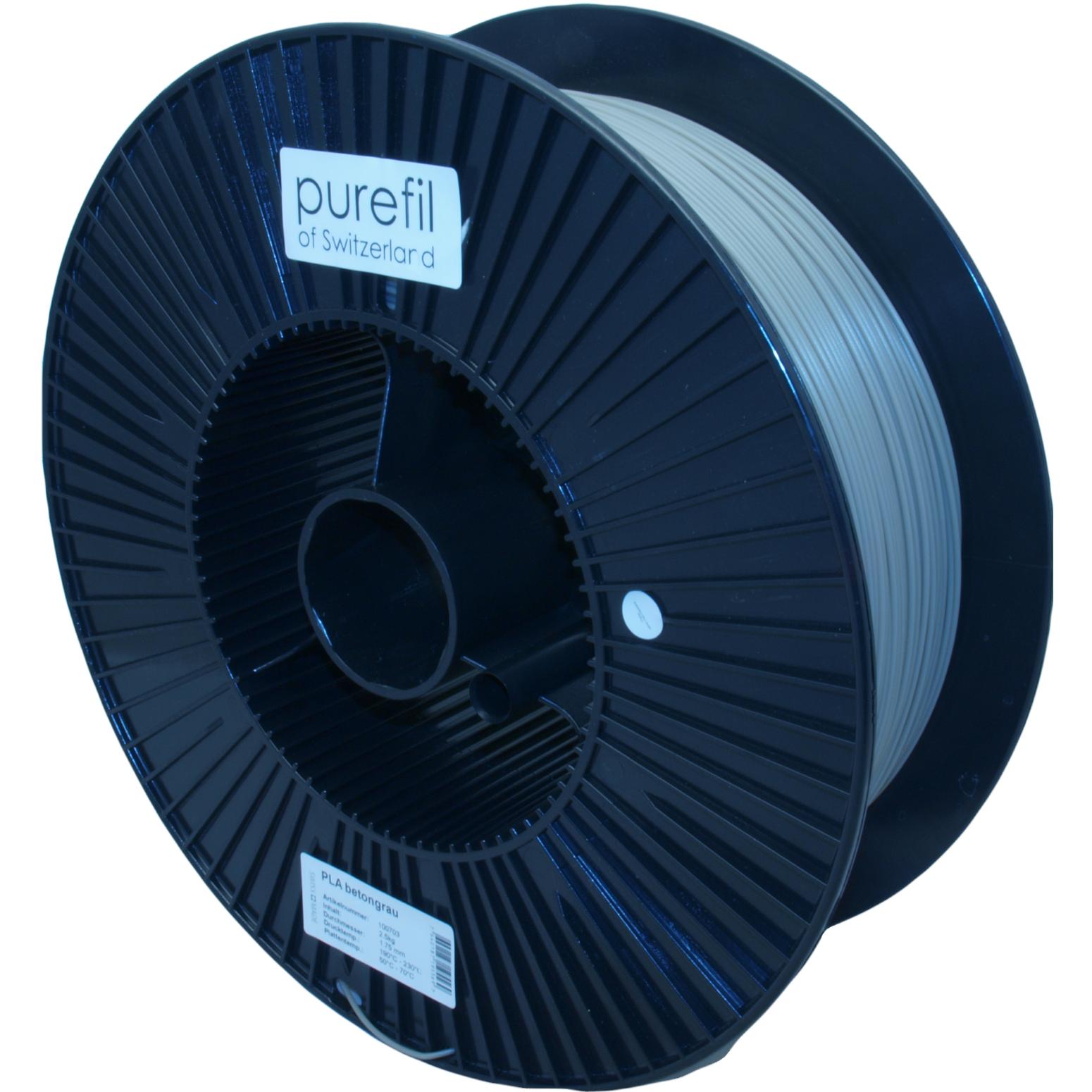 Thumbnail - Purefil Filament (PLA, 1.75 mm, 2500 g, Grau), 3D Filament, Grau