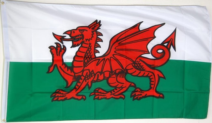 trends4cents XXL Vlag Wales 250 x 150 cm