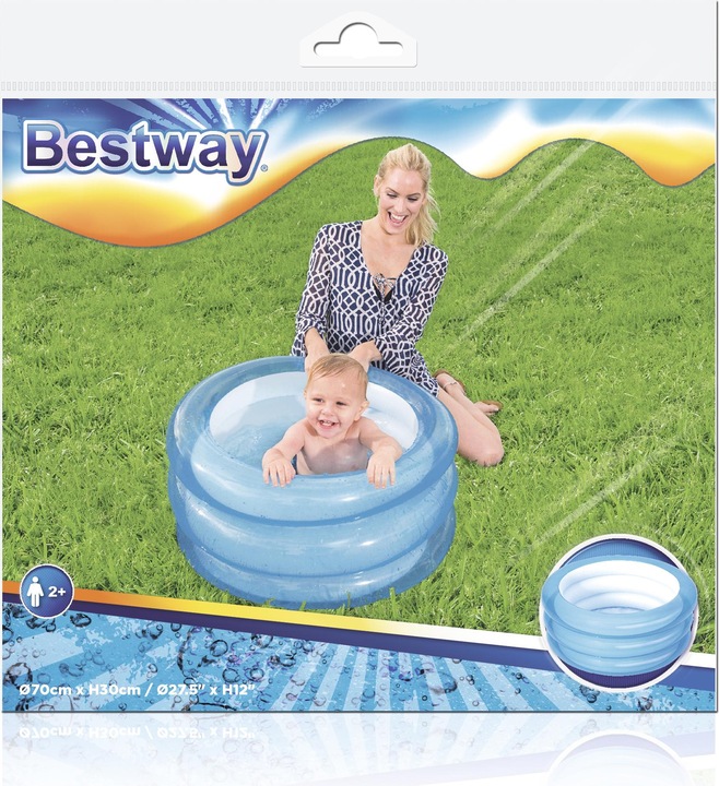 Actual product image Bestway Baby Pool Kiddie D70x30cm 2 assorted
