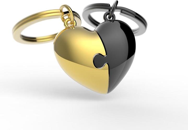 Metalmorphose Porte-clés Coeur Puzzle