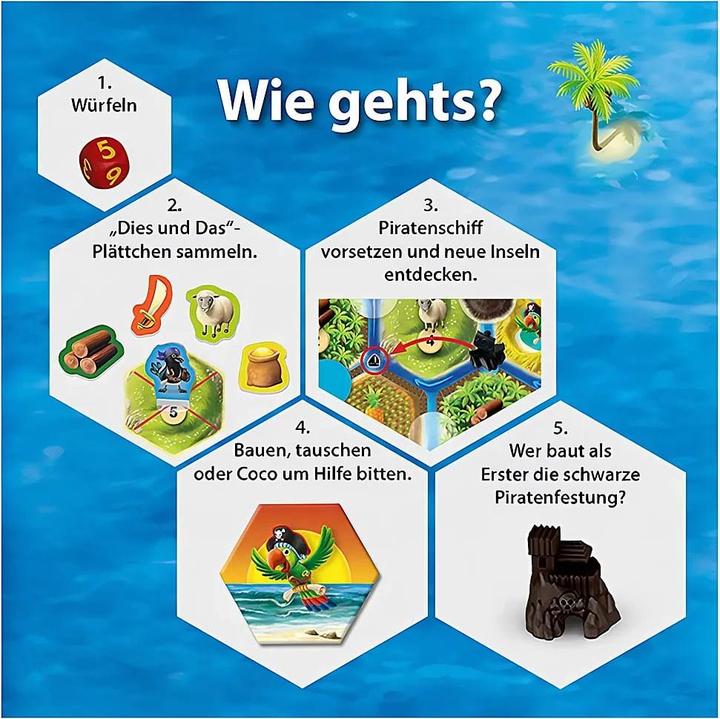 Produktbild Kosmos Catan Junior Mitbringspiel (Deutsch, 2 - 4 Spieler)
