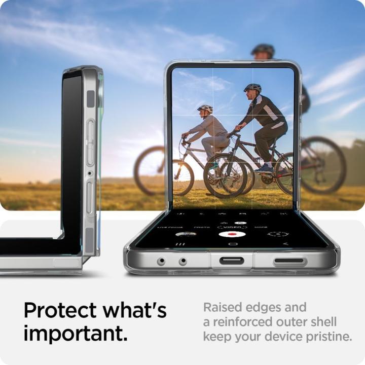 Produktbild Spigen AirSkin Mag MagSafe Case für Samsung Galaxy Z Flip 7 - Klar und Weiss (Samsung Galaxy Z Flip7)