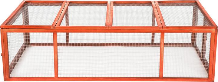 Image du produit tectake Kaninchenstall mit 4 Türen 181x90x48cm