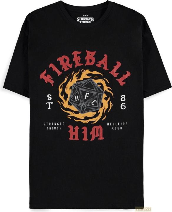 Actual product image Difuzed Stranger Things Hellfire Club Fireball T-Shirt (XXL)
