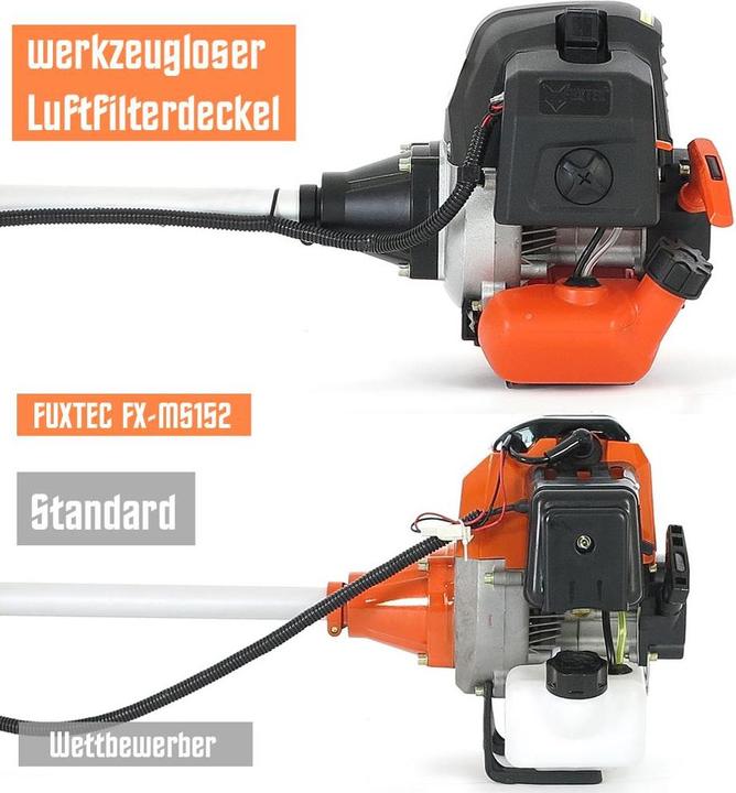 Actual product image Fuxtec FX-MS152 Petrol Mains Scythe Multitool 2in1 (Trim line, Plastic knives)