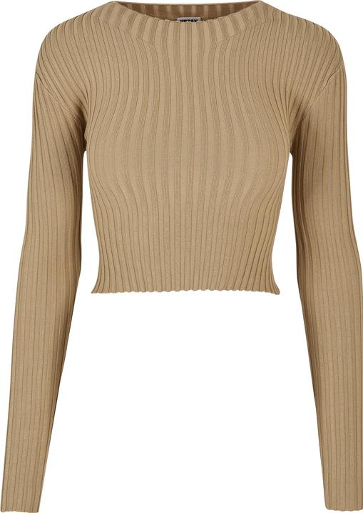 Produktbild Urban Classics Ladies Short Rib Knit Twisted Back Sweater - 21165 (XL)