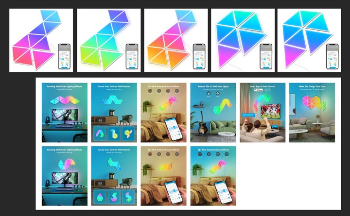 Produktbild Govee Triangle (0 lm)