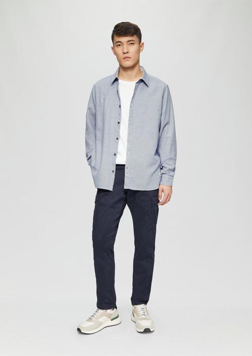 Produktbild S.Oliver Hemd Regular Fit: Baumwollhemd mit Strukturmuster (XL)