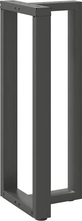 Produktbild vidaXL Bartischbeine T-Form 2 Stk. Anthrazit 50x35x(101-102) cm Stahl