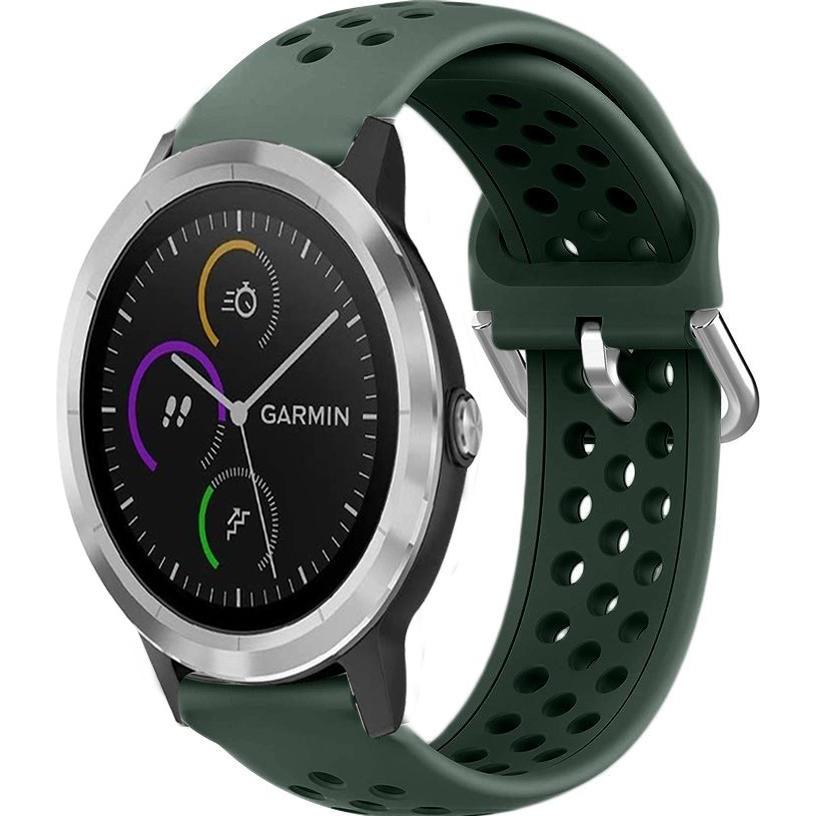 Strap-it Silikonarmband (Silikon, Vivoactive 3), Uhrenarmband, Grün