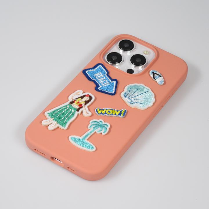 Actual product image PhoneLook Autocollant sticker pour téléphone/tablette/ordinateur brodé en 3D Cat inside Fish