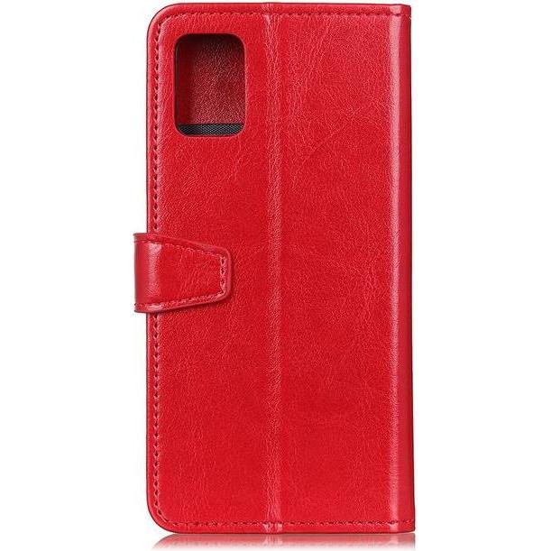 Thumbnail - MU Classic Crazy Horse Leder Bookcover Series (Samsung Galaxy Note 20 Ultra), Smartphone Hülle, Rot