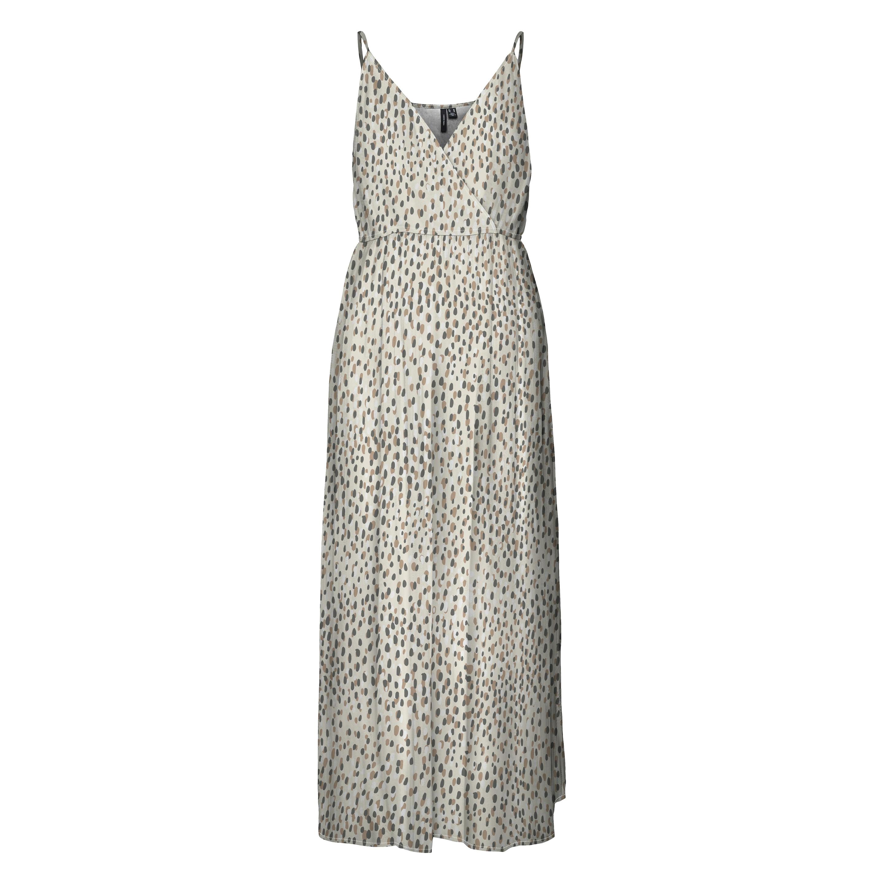Vero Moda, Damen, Kleider, Vmsmilla Singlet Wrap Ankle Dress Wvn, Grau, (M)