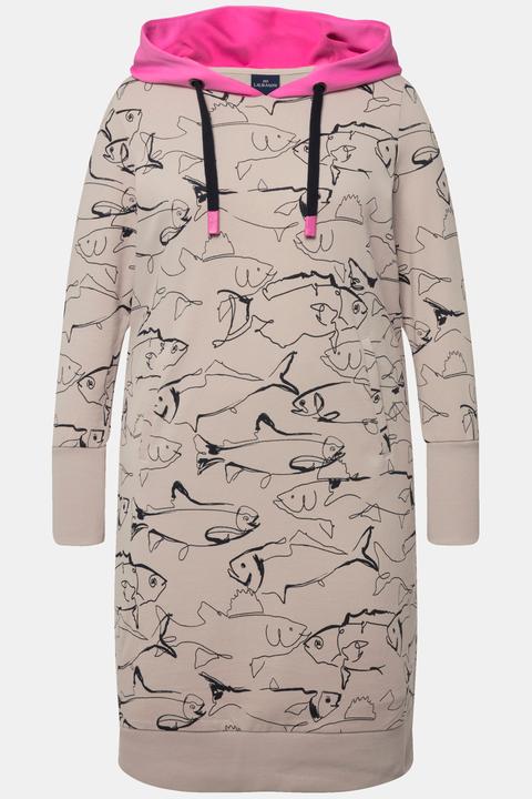 Image du produit Laurasøn Robe en molleton avec imprimé sur toute la surface (L)