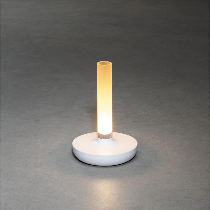 Produktbild Konstsmide Akku-Tischleuchte USB Biarritz, 1800 / 3000 / 4000 K, Weiss
