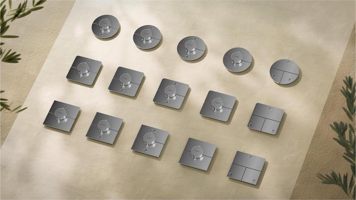 Actual product image hansgrohe ShowerSelect Comfort S thermostat, concealed, 1 consumer, one additional outlet, round ros