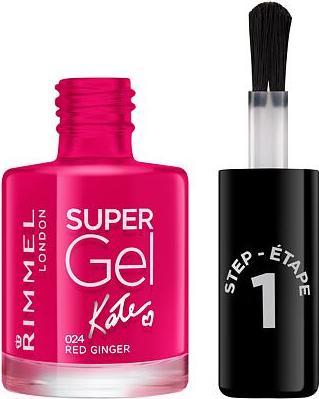 Actual product image Rimmel London Super Gel By Kate STEP1 (024 Red Ginger, Gel-Effect Nail Polish)